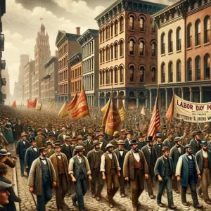 Labor Day Parade New York City on September 5, 1882