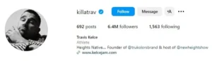 Travis Kelce Instagram