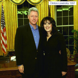 1997 Photo of Bill Clinton and Monica Lewinsky standing closely