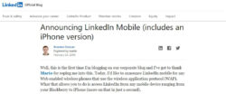 2008 LinkedIn mobile version update of Brandon Duncan