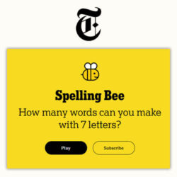 Spelling Bee Game of New York Times