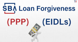 Image of SBA Loan Forgiveness with PPP and EIDL text.