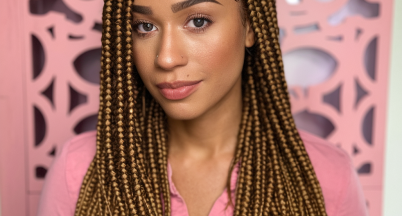 medium knotless braids