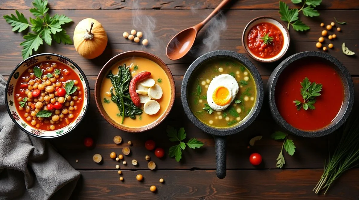 Image of Different types of Soup 