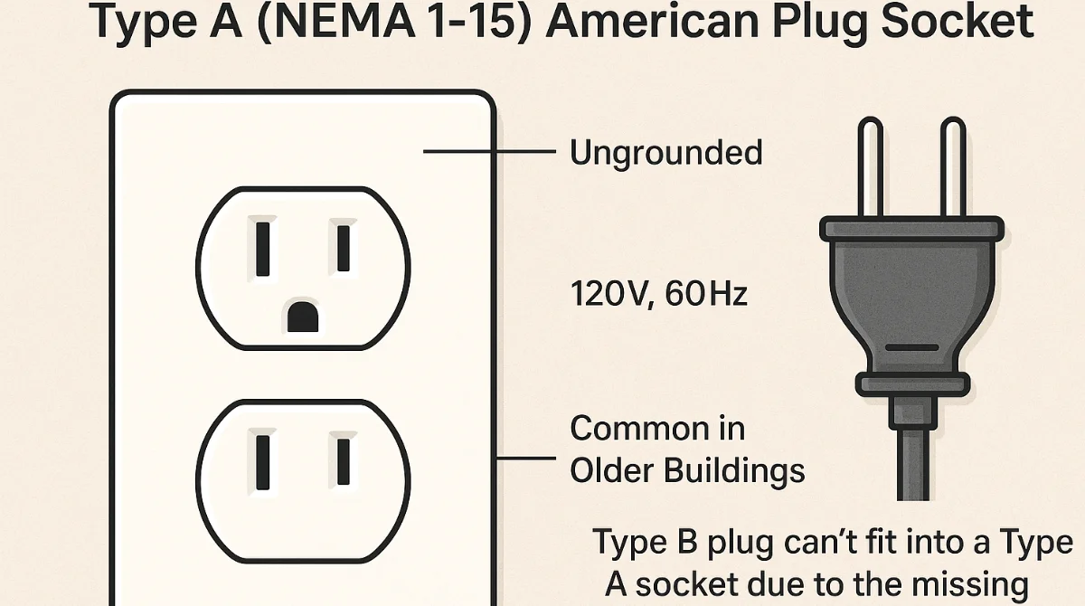 Type A (NEMA 1-15)