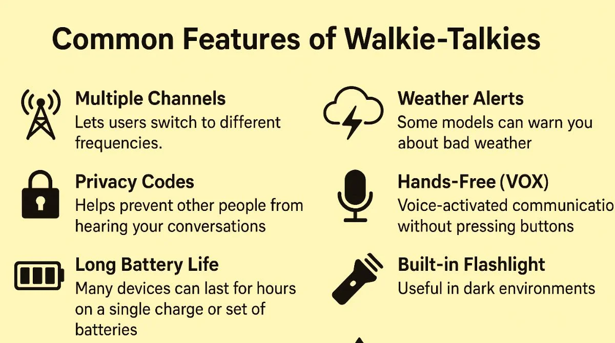 Image of Walkie-Talkies Features