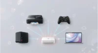 Smart devices auto-connecting via universal PnP to a home Wi-Fi network.