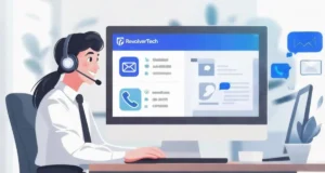 Image of Revolve Tech system men working on it.