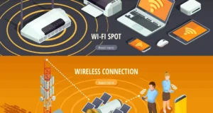 local wireless network connection and signals with equipments.