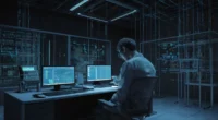 DIgital Forensic Picture A person working on a computer