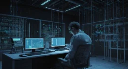 DIgital Forensic Picture A person working on a computer