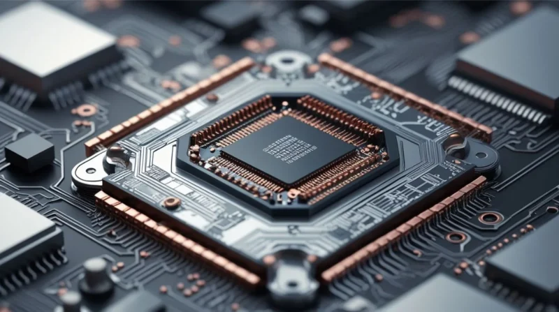 illustration showing how microscopic chips function, with examples of their applications in technology, medicine, and future innovations across industries.