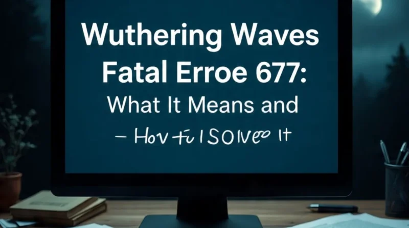 wuthring waves fatel error 677 in pc
