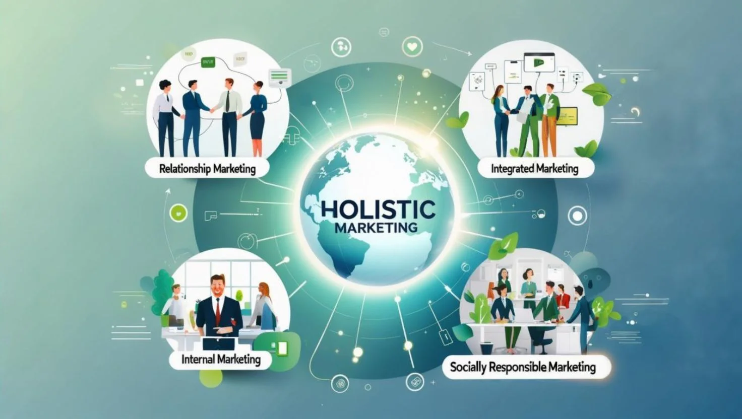 What Is Holistic Marketing with 4 pillars.