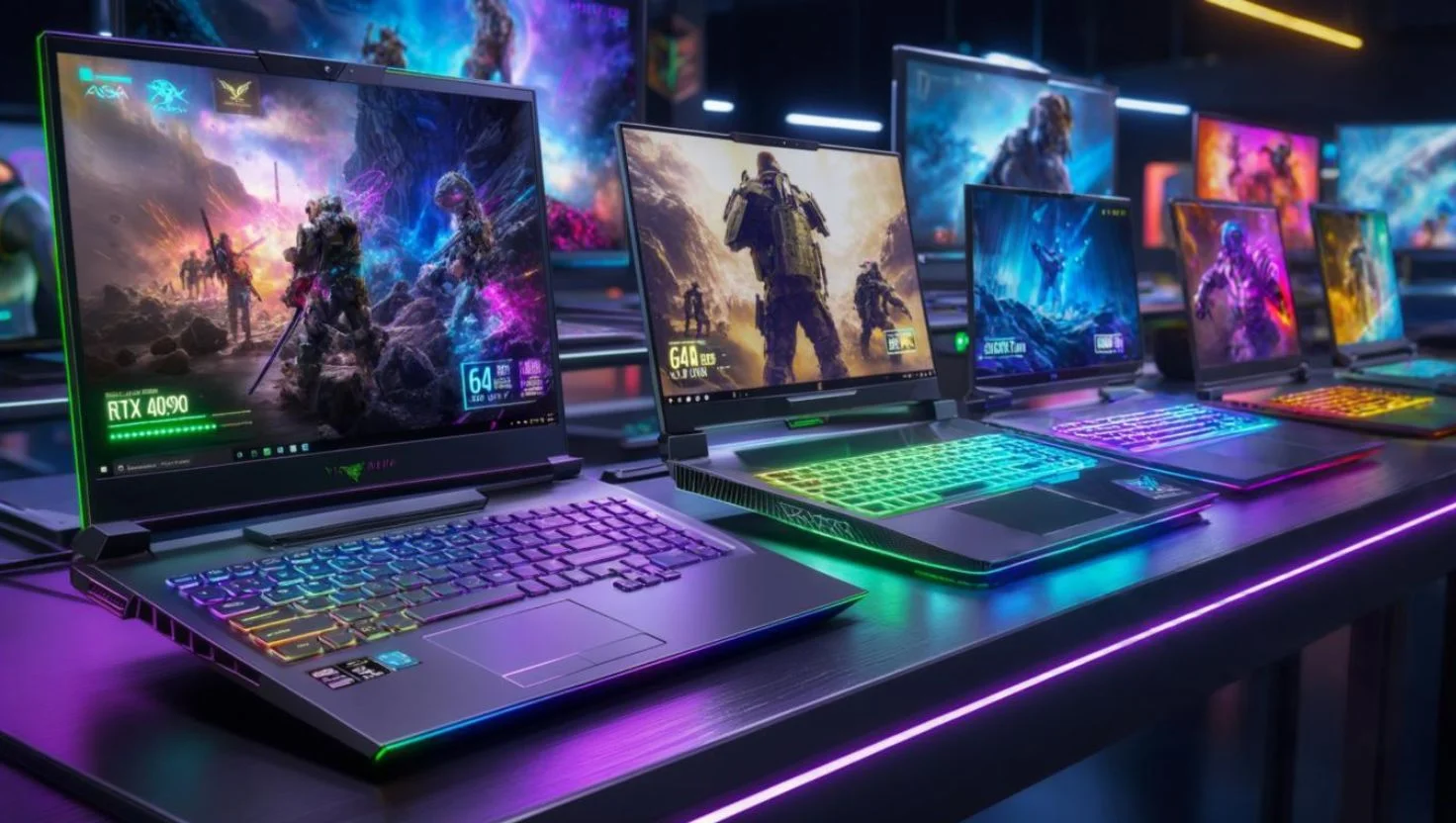image of gaming laptops
