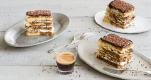 coffee and cake in plates