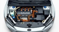 Diagram of a car engine showing coil-on-plug ignition coils mounted directly with cop wires