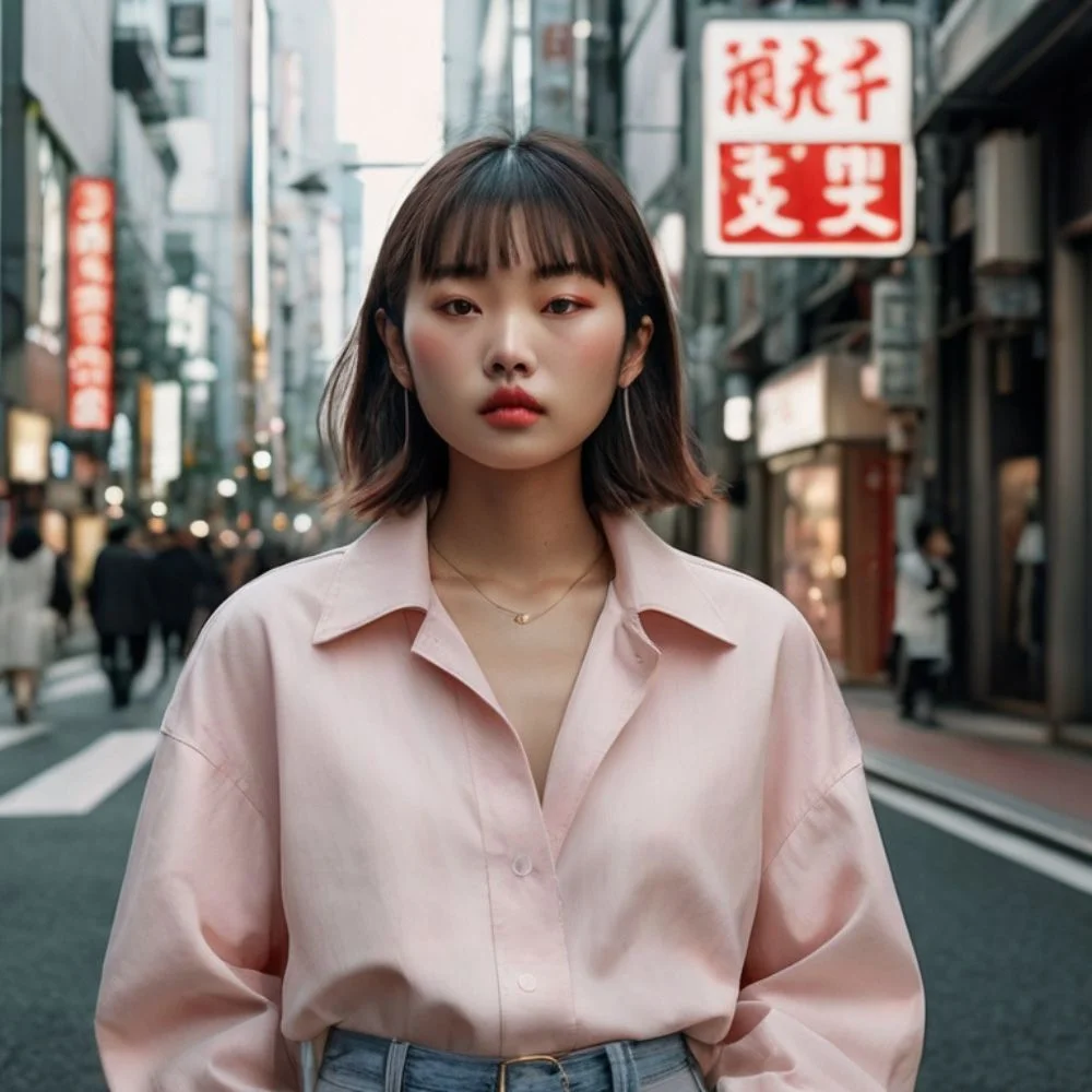 minimalist outfits with one solid colour