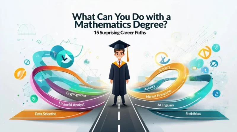 Infographic Image of What Can You Do with a Mathematics Degree?