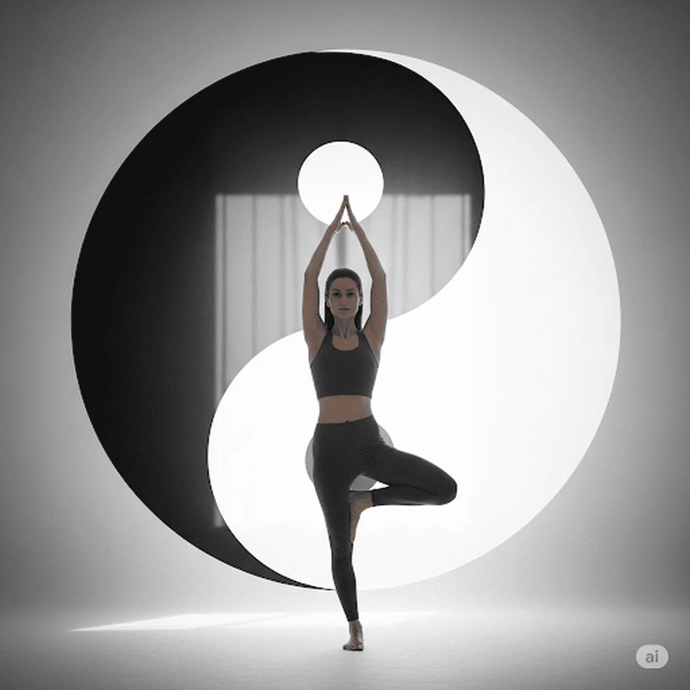 Yin and Yang symbol representing balance in yoga practice – Yoga Symbols and Meanings.