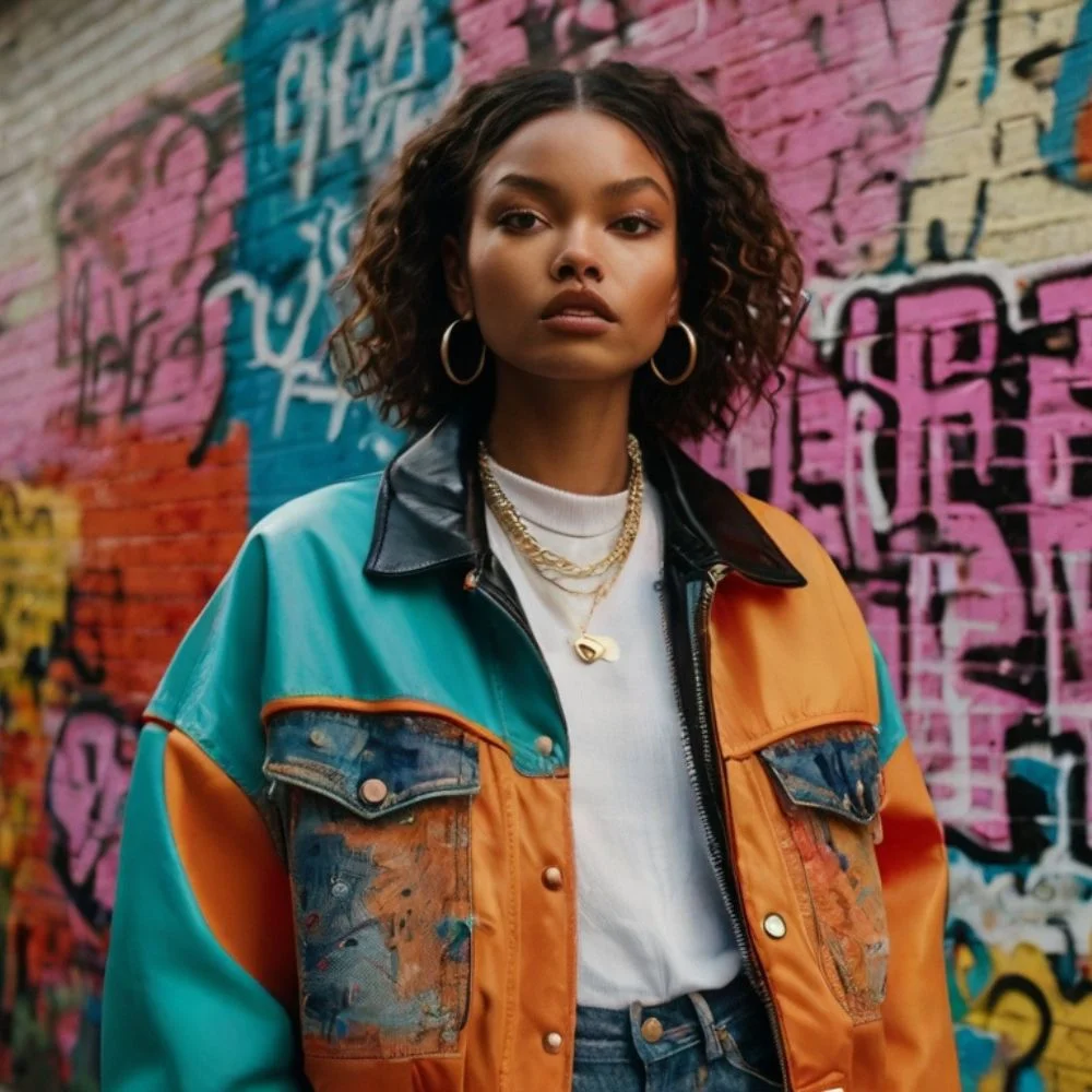 bright colour oversized jacket