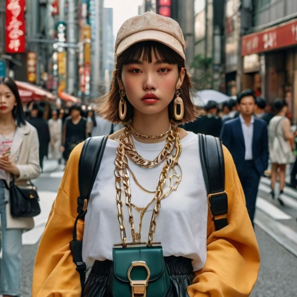 Oversized bomber jackets, wide-leg pants, cozy layers, and sheer overlays