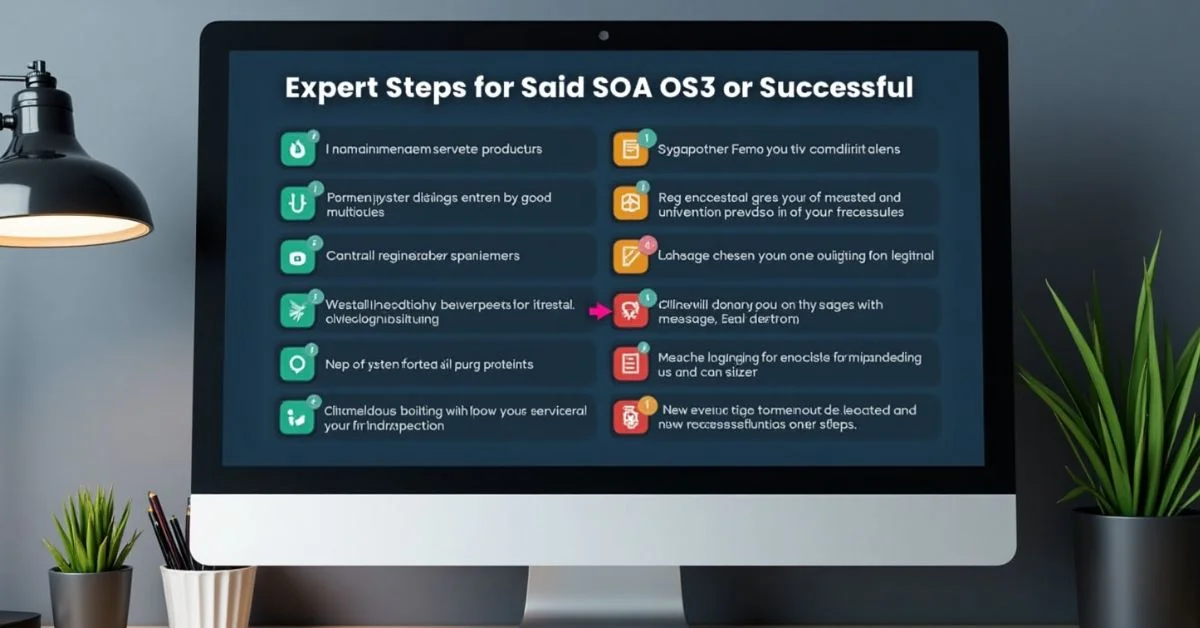 Checklist of expert steps for successful SOA OS23 implementation.
