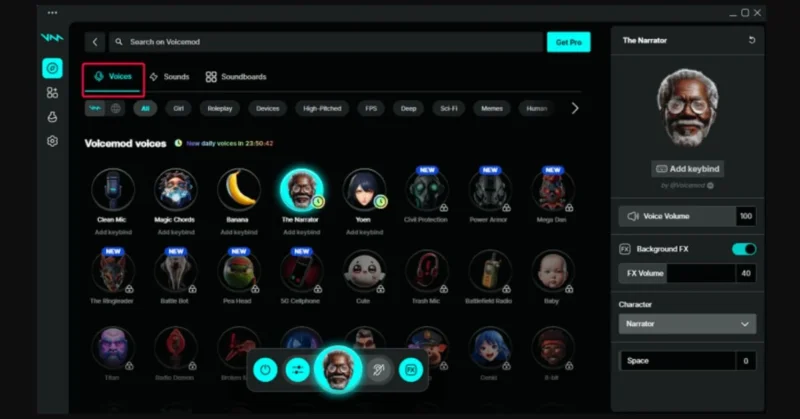 voicemod interface